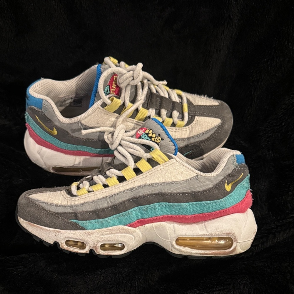 Nike Air Max 95 with Yellow and Blue Accents